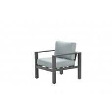 Bianca lounge fauteuil - carbon black/ mint grey